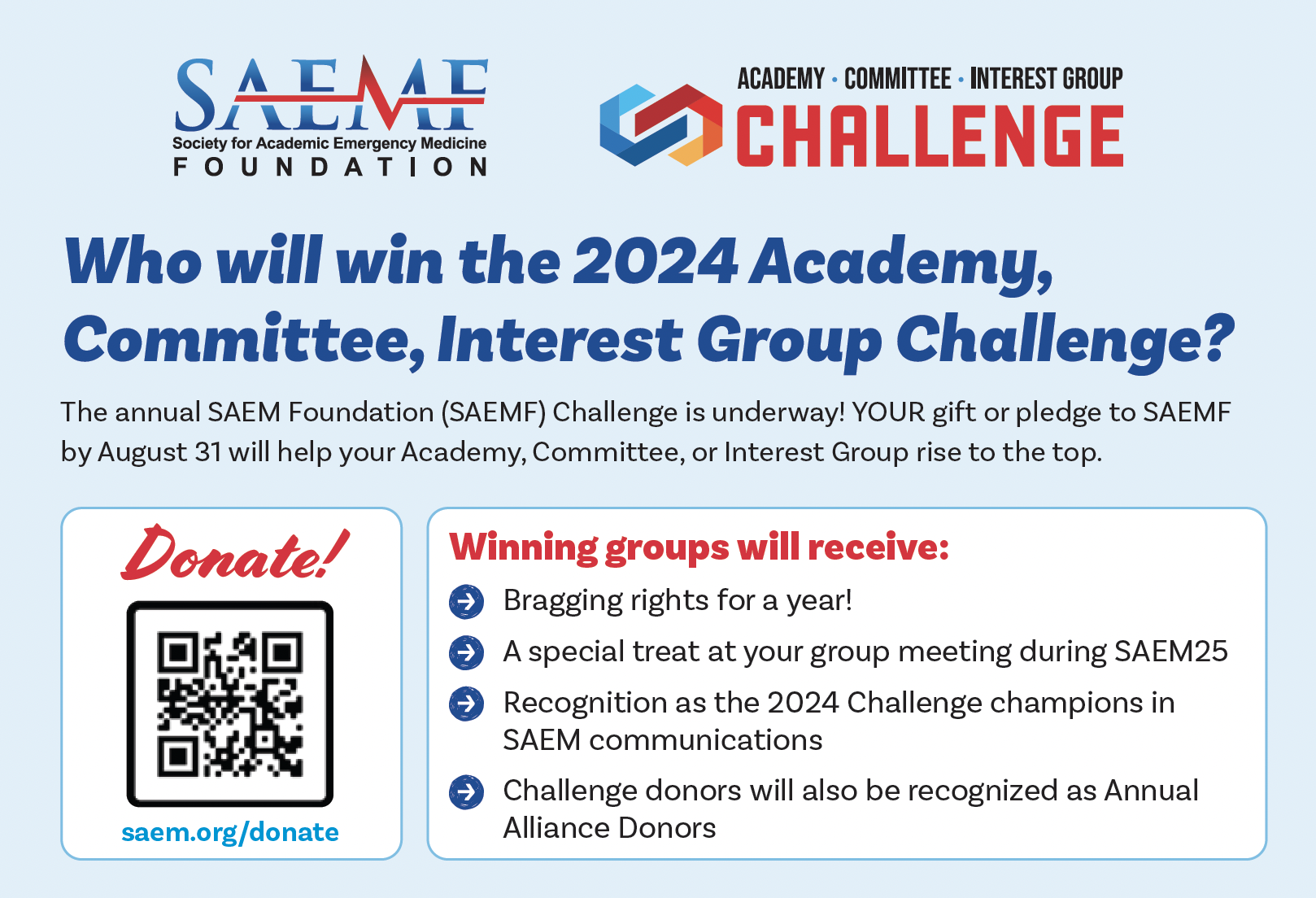 The SAEMF Challenge Is On!