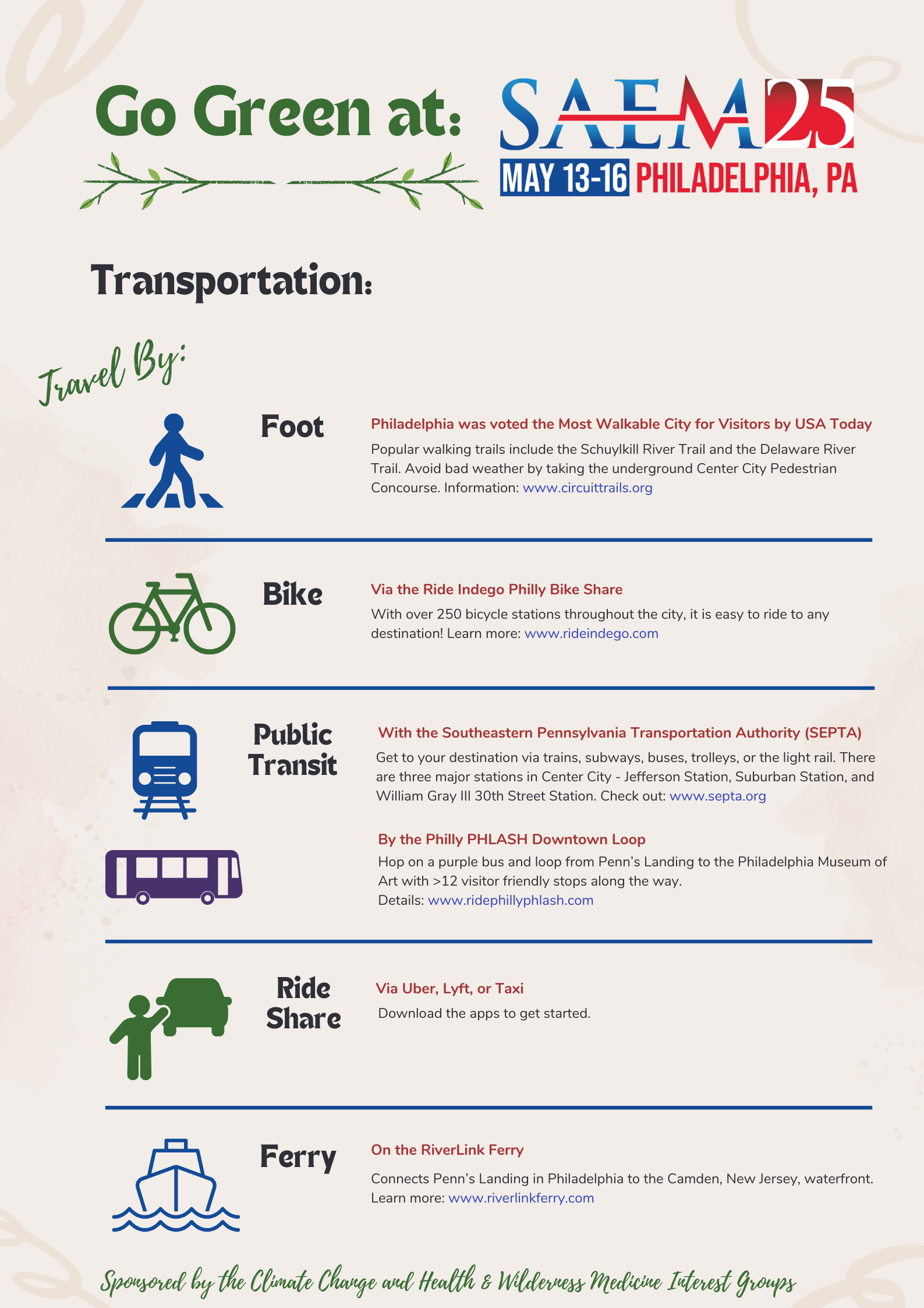 Green transportation options in Philadelphia